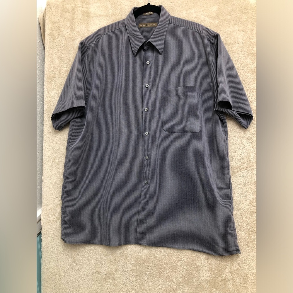 John Henry ultra field men’s large gray two-tone shirt